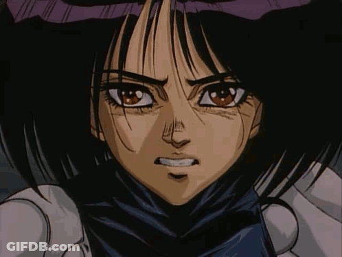A Close Up Of A Person Holding A Sword In Their Hands . GIF