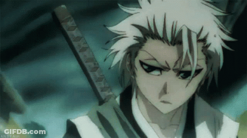 A Close Up Of A Person Holding A Sword With The Word Anime Fair On The Bottom GIF