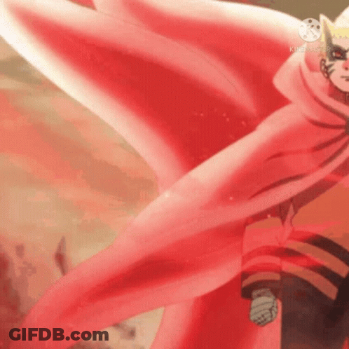 A Close Up Of A Person In A Red Cape With A Red Background . GIF