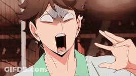 A Close Up Of A Person Making A Funny Face With Their Hand . GIF