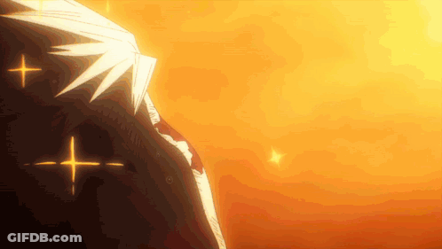 A Close Up Of A Person 'S Back With A Cross In The Background GIF