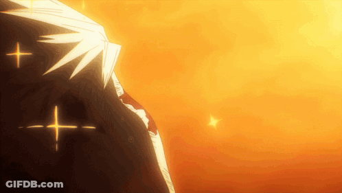 A Close Up Of A Person 'S Back With A Few Stars Coming Out Of It GIF