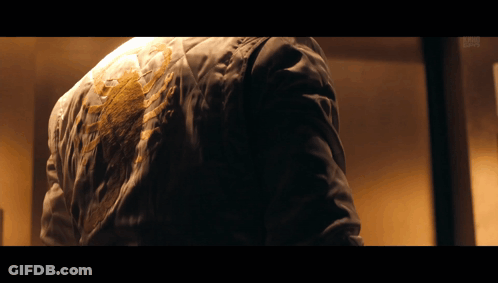 A Close Up Of A Person 'S Back With A Stain On It GIF