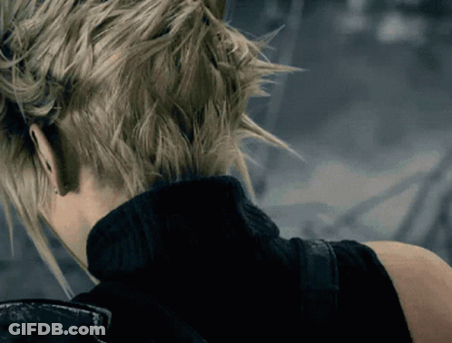 A Close Up Of A Person 'S Back With A Turtleneck On GIF