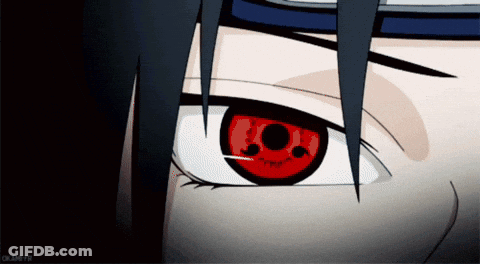 A Close Up Of A Person 'S Eye With A Black Background And A Watermark That Says Okami99 GIF