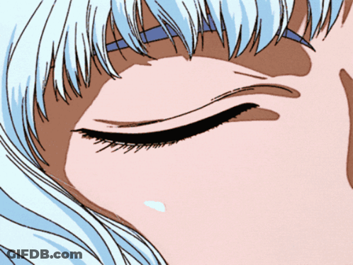 A Close Up Of A Person 'S Eye With A Black Eyeliner GIF