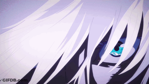 A Close Up Of A Person 'S Eye With A Blue Pupil GIF
