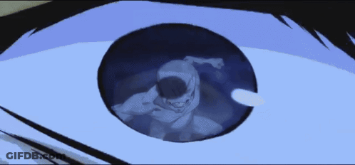 A Close Up Of A Person 'S Eye With A Circle In It GIF