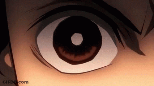 A Close Up Of A Person 'S Eye With A Circle In The Middle Of It . GIF