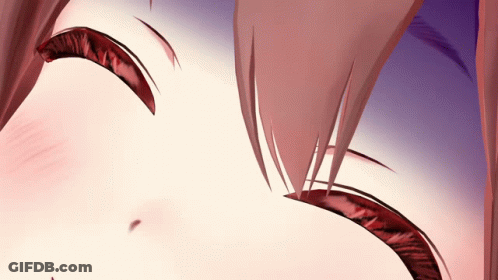 A Close Up Of A Person 'S Eye With A Purple Background GIF