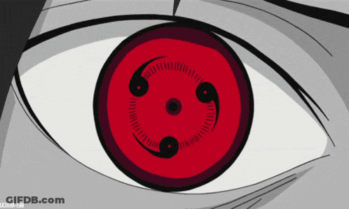 A Close Up Of A Person 'S Eye With A Red Center GIF