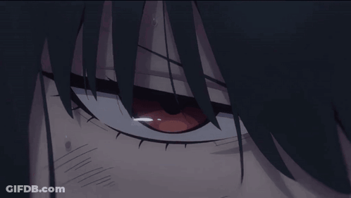 A Close Up Of A Person 'S Eye With A Red Eye GIF