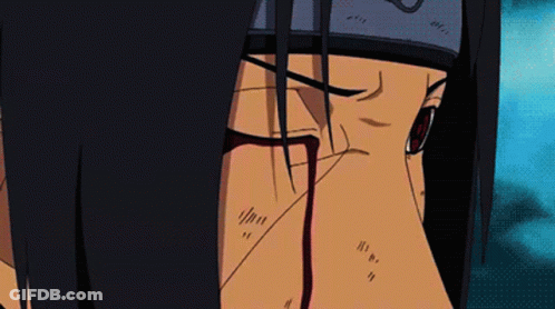 A Close Up Of A Person 'S Eye With Blood Coming Out GIF
