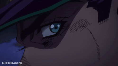 A Close Up Of A Person 'S Eye With Blue Eyes GIF