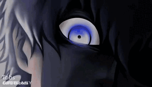A Close Up Of A Person 'S Eye With The Words Jobs Justeasy Visible GIF