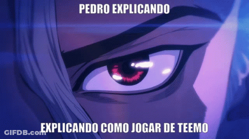 A Close Up Of A Person 'S Eye With The Words " Pedro Explicando " Above It GIF