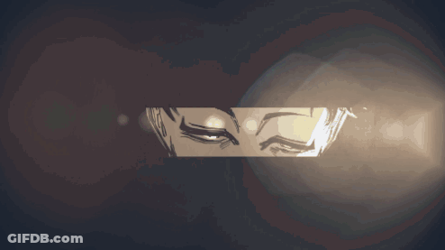 A Close Up Of A Person 'S Eyes With A Light Shining Through Them GIF