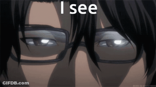A Close Up Of A Person 'S Eyes With The Words I See Written Above Them GIF