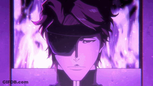 A Close Up Of A Person 'S Face In A Purple Background GIF