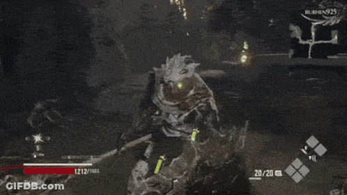 A Close Up Of A Person 'S Face In A Video Game With The Number 20/20 On The Bottom GIF