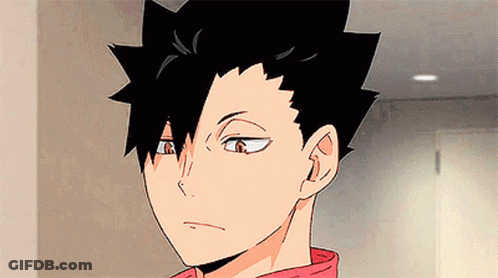 A Close Up Of A Person 'S Face With A Black Haired Anime Character . GIF