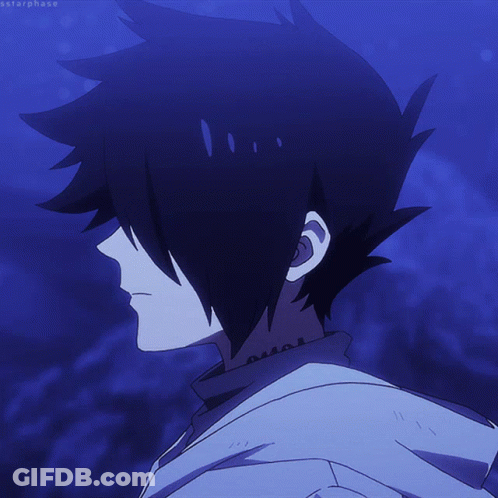 A Close Up Of A Person 'S Face With A Blue Background And The Word Starphase On The Bottom GIF