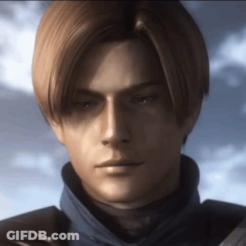 A Close Up Of A Person 'S Face With A Blue Sky In The Background GIF