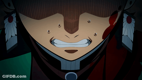 A Close Up Of A Person 'S Face With A Circle Around The Mouth GIF