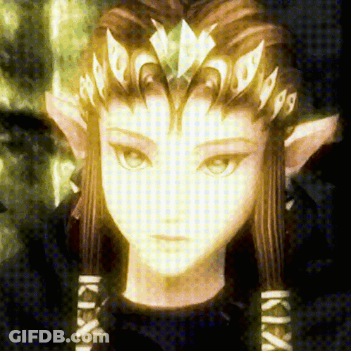 A Close Up Of A Person 'S Face With A Crown On Their Head That Says ' Ikki ' On It GIF