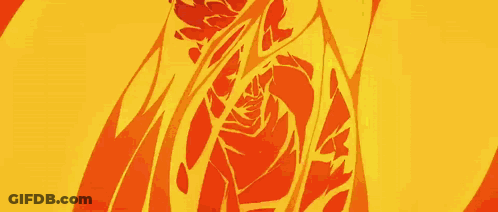 A Close Up Of A Person 'S Face With A Fire Coming Out Of It . GIF