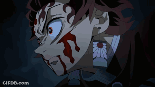 A Close Up Of A Person 'S Face With A Fireball Coming Out Of His Ear . GIF