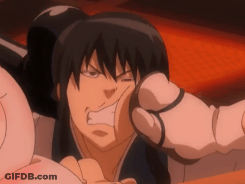 A Close Up Of A Person 'S Face With A Glove On GIF