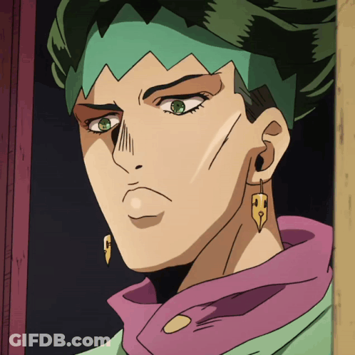 A Close Up Of A Person 'S Face With A Green Headband GIF
