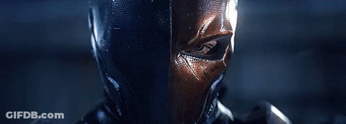 A Close Up Of A Person 'S Face With A Helmet On Their Head . GIF
