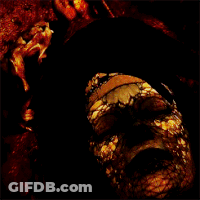 A Close Up Of A Person 'S Face With A Lot Of Teeth Visible GIF