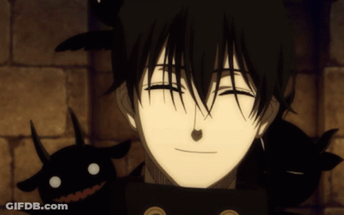 A Close Up Of A Person 'S Face With A Monster Behind Them GIF