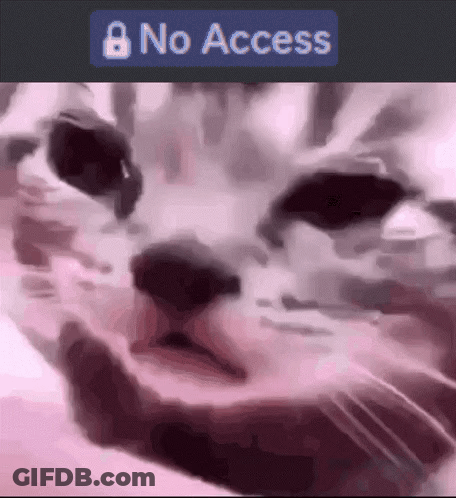 A Close Up Of A Person 'S Face With A No Access Sign Behind Them GIF