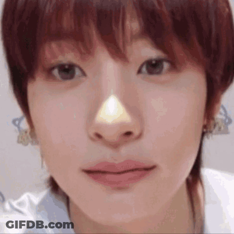 Close Up Of Person's Face With Nose Ring GIF