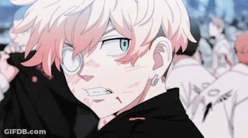 A Close Up Of A Person 'S Face With A Number 1 On It GIF