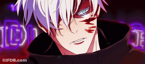A Close Up Of A Person 'S Face With A Purple Background That Says ' Td ' GIF