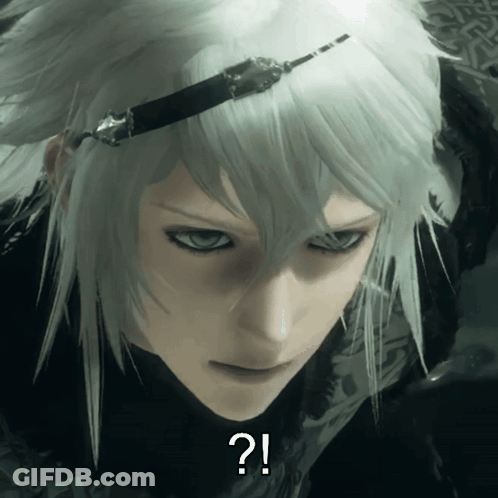 A Close Up Of A Person 'S Face With A Question Mark In The Corner GIF
