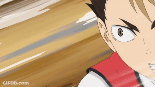 A Close Up Of A Person 'S Face With A Red And White Shirt GIF