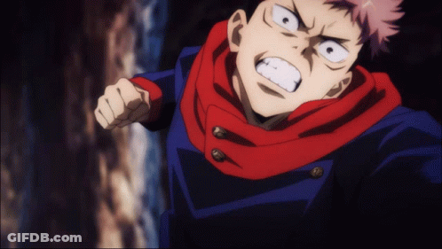 A Close Up Of A Person 'S Face With A Red Scarf Around Their Neck GIF