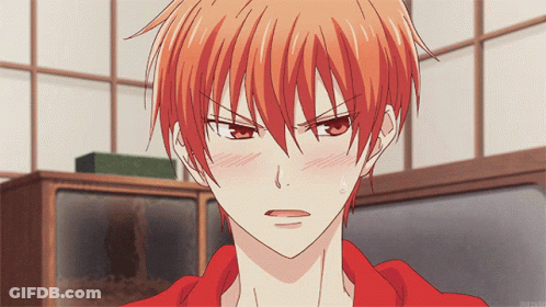 A Close Up Of A Person 'S Face With A Red Shirt GIF