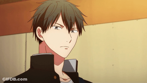 A Close Up Of A Person 'S Face With A Serious Look On Their Face GIF