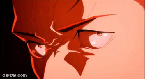 A Close Up Of A Person 'S Face With A Shadow On It GIF