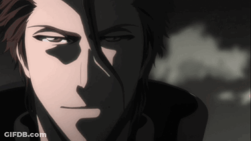 A Close Up Of A Person 'S Face With A Shadow On It GIF