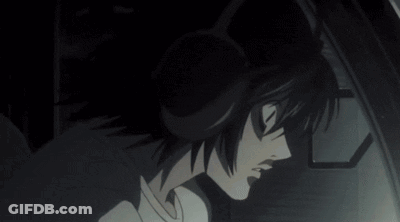 A Close Up Of A Person 'S Face With A Shadow On Their Face GIF