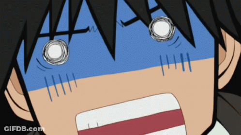 A Close Up Of A Person 'S Face With A Surprised Look On It GIF