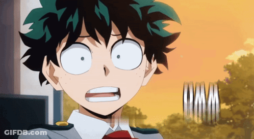 A Close Up Of A Person 'S Face With A Surprised Look On Their Face GIF